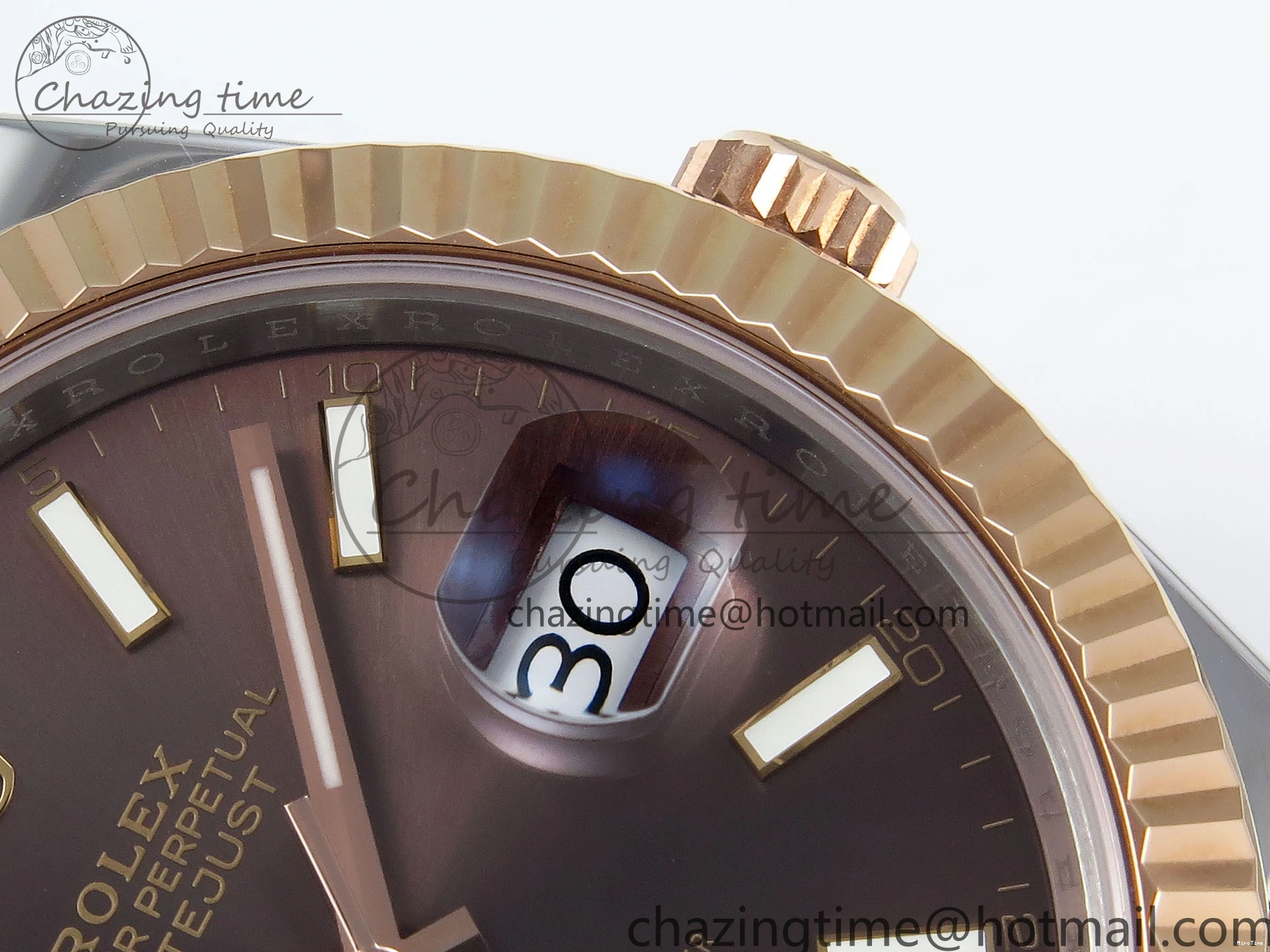 MiroTime 0226 Original DateJust 41 126331 904L SS RG VSF 1:1 Best Edition Brown Dial on Jubilee Bracelet VS 1711